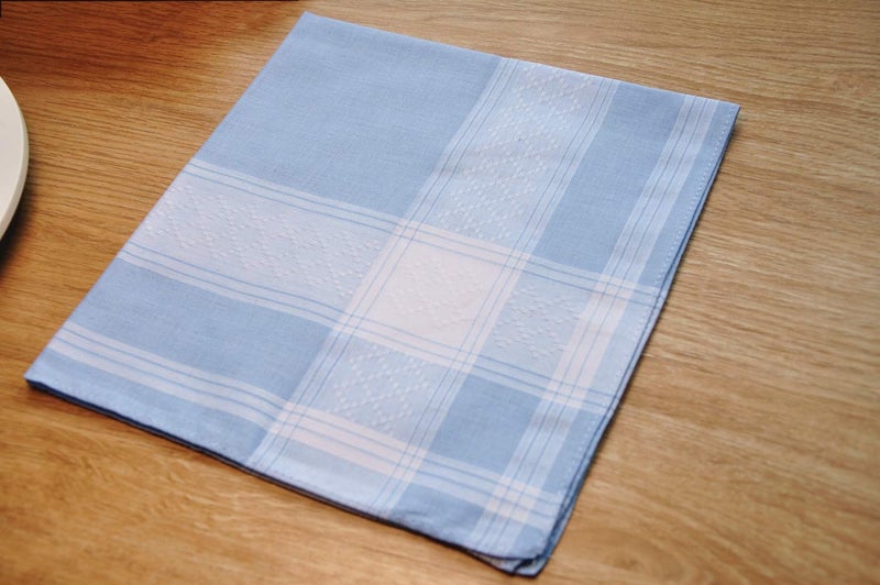 GB Selected Soft Cotton Handkerchiefs for Men with Elegant Pattern in Assorted Color, 16 inches Large hankies, Pack of 12 - Image 5